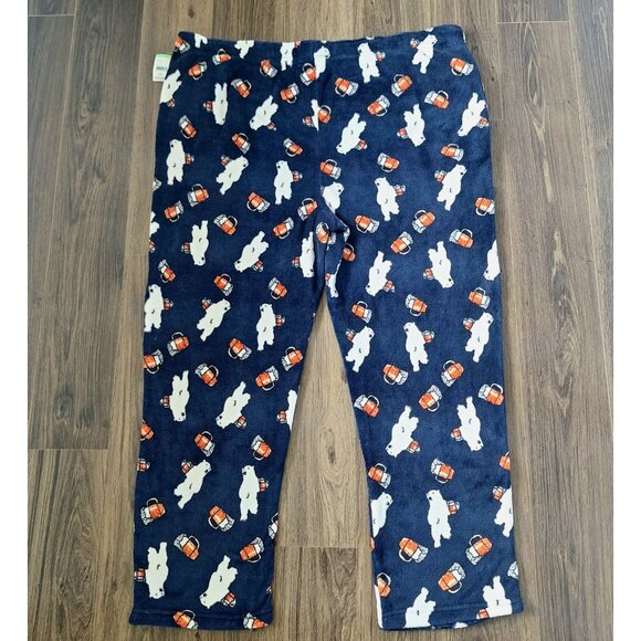 NWT Joe Boxer Bear Beer Printed Fleece Pijama Pants Size 3X Loungewear Sleepwear - Picture 7 of 8